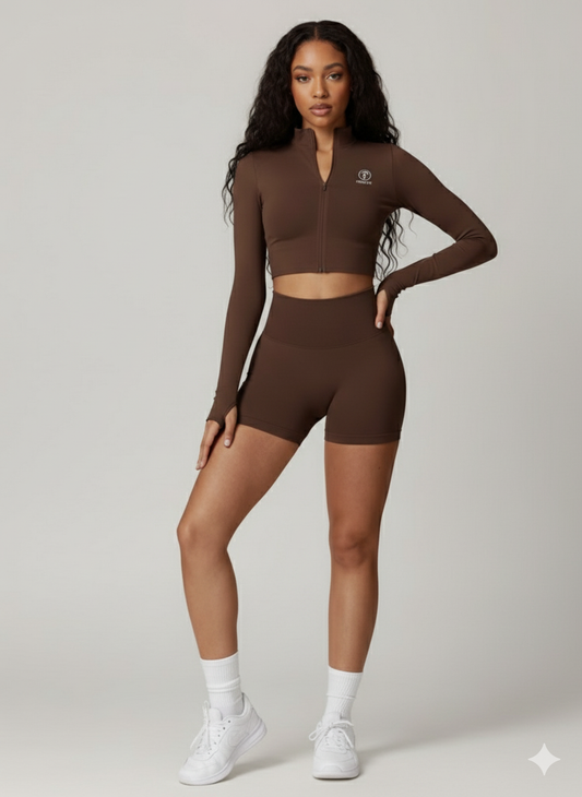 brown two piece