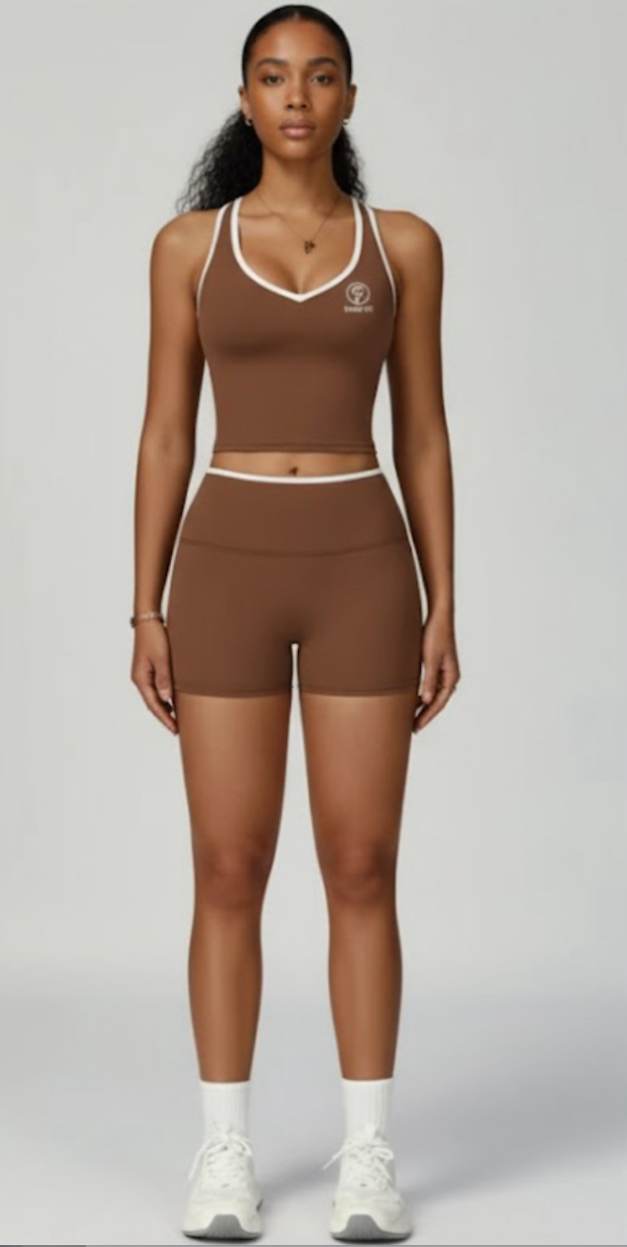 BROWN TWO PIECE SET