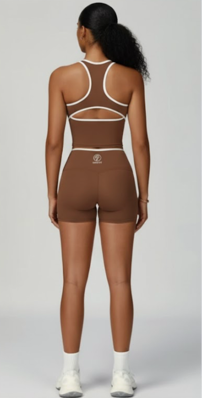 BROWN TWO PIECE SET
